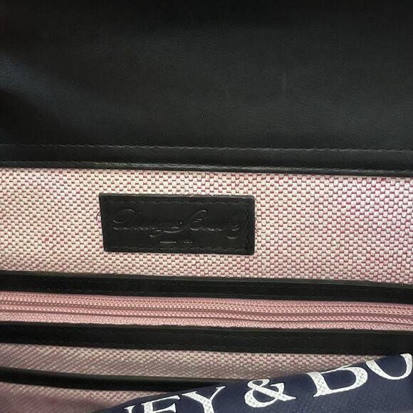 Dooney & Bourke Janine Croc Embossed Leather Satchel Purse Black Top Handles NWT - Picture 10 of 16